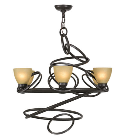 Anneau 6 Light 29" Wide Ring Chandelier