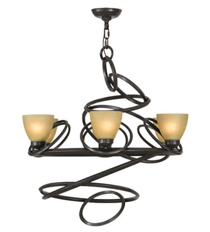Anneau 6 Light 29" Wide Ring Chandelier