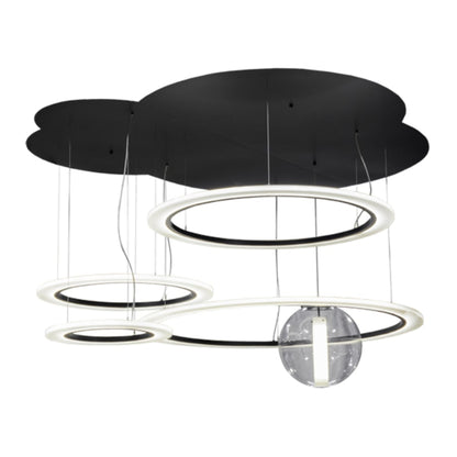 Meyda Tiffany Bola 84" Wide Abstract Multi Light Pendant