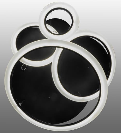 Anillo Tilt 84" Wide Abstract Multi Light Pendant