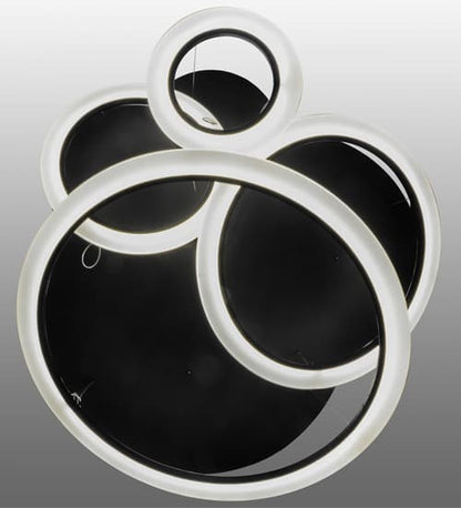 Anillo Tilt 84" Wide Abstract Multi Light Pendant