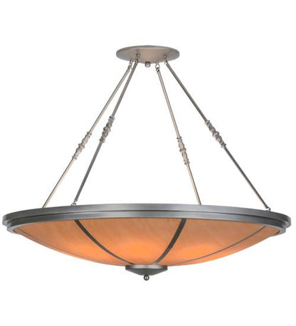 Commerce 8 Light 48" Wide Semi-Flush Bowl Ceiling Fixture - Nickel Finish