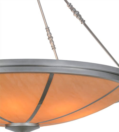 Commerce 8 Light 48" Wide Semi-Flush Bowl Ceiling Fixture - Nickel Finish