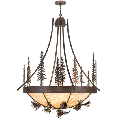 Meyda Tiffany Tall Pines 8 Light 50" Wide Pendant