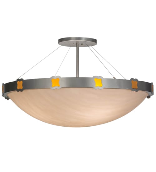 Festiva 4 Light 42" Wide Semi-Flush Bowl Ceiling Fixture