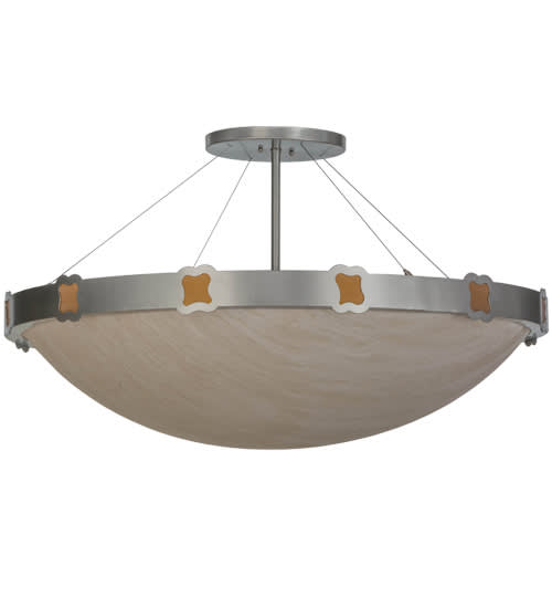 Festiva 4 Light 42" Wide Semi-Flush Bowl Ceiling Fixture