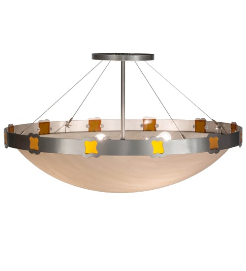 Festiva 4 Light 42" Wide Semi-Flush Bowl Ceiling Fixture