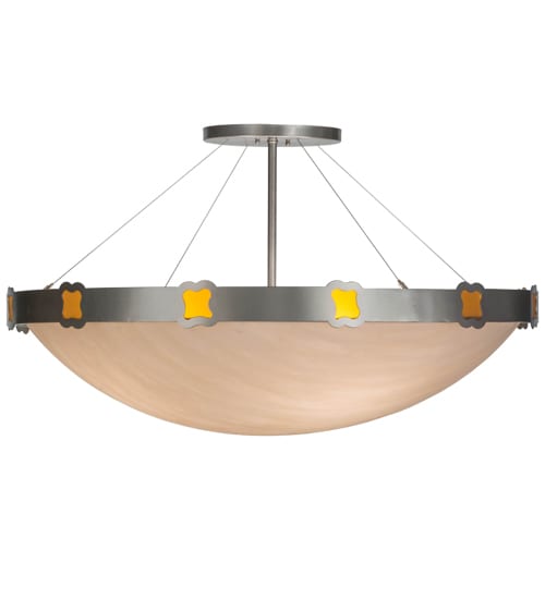 Festiva 4 Light 42" Wide Semi-Flush Bowl Ceiling Fixture