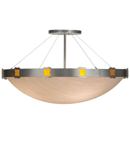 Festiva 4 Light 42" Wide Semi-Flush Bowl Ceiling Fixture