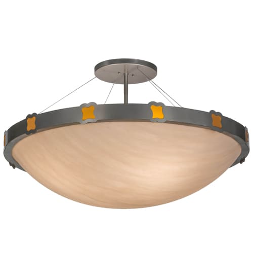 Festiva 4 Light 42" Wide Semi-Flush Bowl Ceiling Fixture