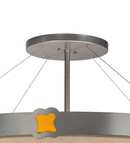 Festiva 4 Light 42" Wide Semi-Flush Bowl Ceiling Fixture