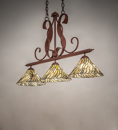 Jadestone 3 Light 12" Wide Linear Pendant