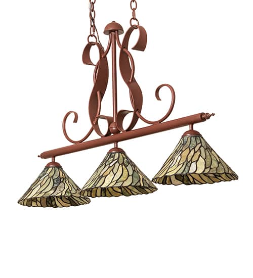 Jadestone 3 Light 12" Wide Linear Pendant