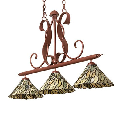Jadestone 3 Light 12" Wide Linear Pendant