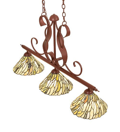 Jadestone 3 Light 12" Wide Linear Pendant