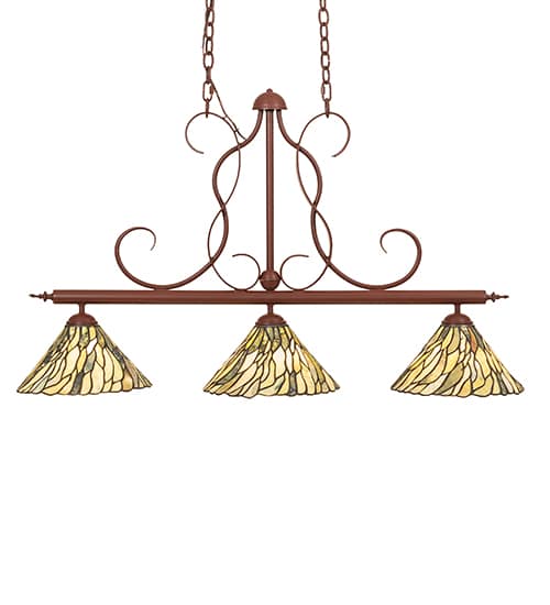 Jadestone 3 Light 12" Wide Linear Pendant