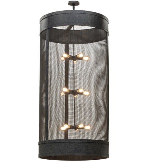 Cilindro 15 Light 36" Wide Cage Pendant