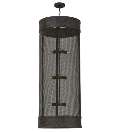 Cilindro 9 Light 24" Wide Cage Pendant