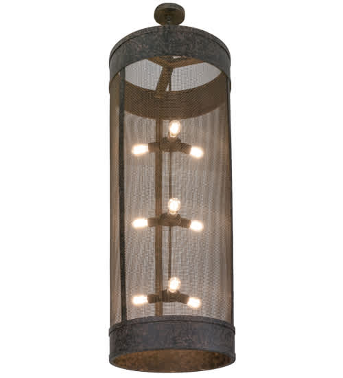 Cilindro 9 Light 24" Wide Cage Pendant