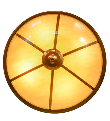 Commerce 4 Light 20" Wide Semi-Flush Bowl Ceiling Fixture - Transparent Copper Finish