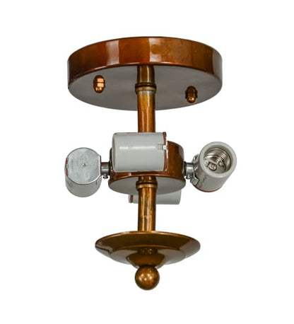 Commerce 4 Light 20" Wide Semi-Flush Bowl Ceiling Fixture - Transparent Copper Finish