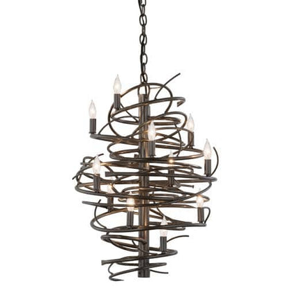 Cyclone 13 Light 20" Wide Taper Candle Pendant