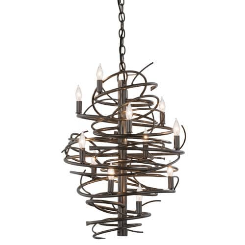 Cyclone 13 Light 20" Wide Taper Candle Pendant