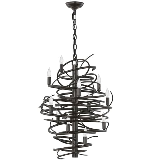 Cyclone 13 Light 20" Wide Taper Candle Pendant