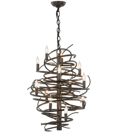 Cyclone 13 Light 20" Wide Taper Candle Pendant