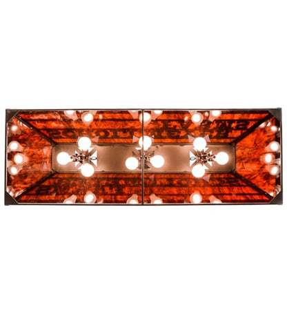 Personalized 9 Light 17" Wide Linear Pendant