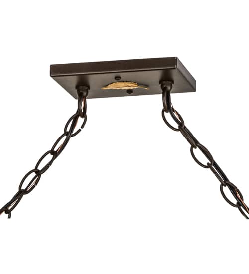 Personalized 9 Light 17" Wide Linear Pendant
