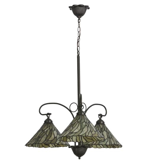 Willow Jadestone 3 Light 30" Wide Chandelier