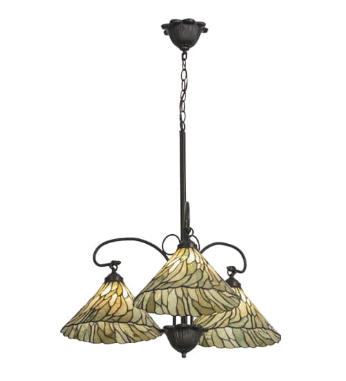 Willow Jadestone 3 Light 30" Wide Chandelier
