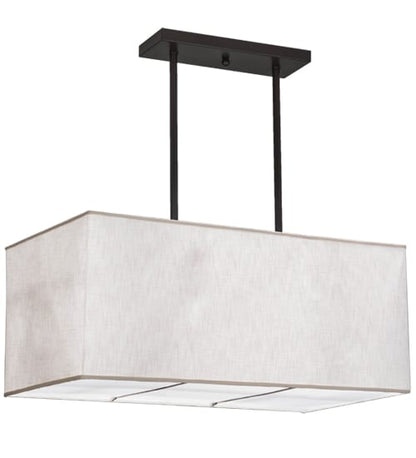 Quadrato 4 Light 24" Wide Linear Pendant