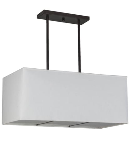 Quadrato 4 Light 24" Wide Linear Pendant