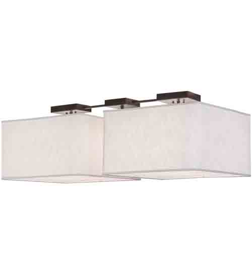 Quadrato 8 Light 24" Wide Linear Pendant