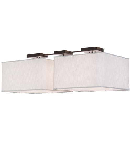 Quadrato 8 Light 24" Wide Linear Pendant