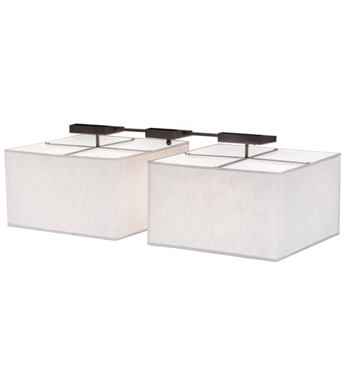 Quadrato 8 Light 24" Wide Linear Pendant