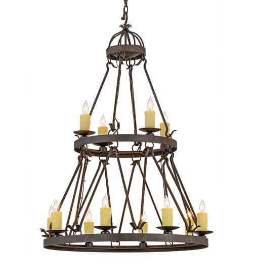 Lakeshore 12 Light 36" Wide Taper Candle Style Chandelier
