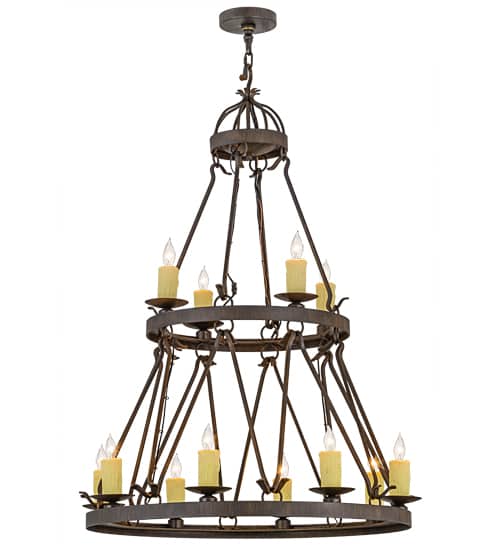 Lakeshore 12 Light 36" Wide Taper Candle Style Chandelier