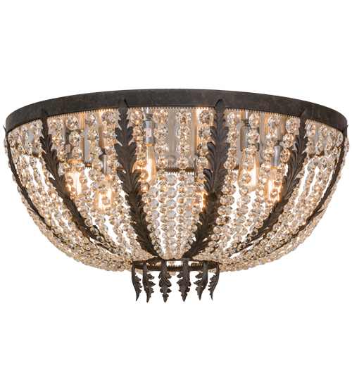 Chrisanne 6 Light 32" Wide Flush Mount Bowl Ceiling Fixture