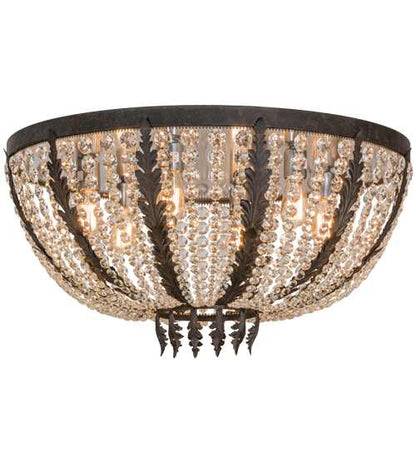 Chrisanne 6 Light 32" Wide Flush Mount Bowl Ceiling Fixture
