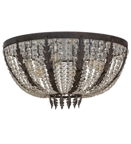 Chrisanne 6 Light 32" Wide Flush Mount Bowl Ceiling Fixture