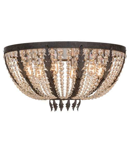 Chrisanne 6 Light 32" Wide Flush Mount Bowl Ceiling Fixture