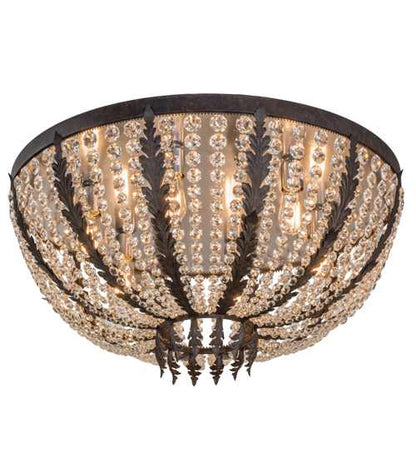 Chrisanne 6 Light 32" Wide Flush Mount Bowl Ceiling Fixture