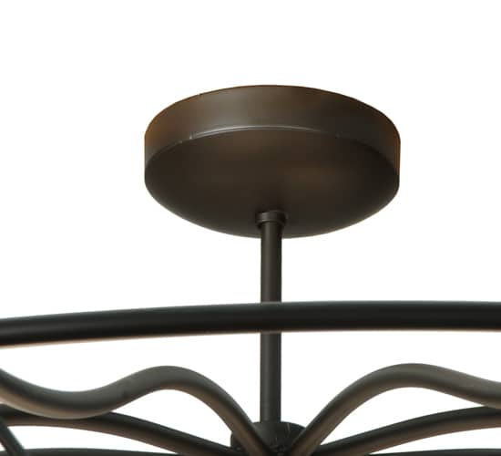 Aspen 4 Light 53" Wide Semi-Flush Drum Ceiling Fixture