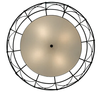 Aspen 4 Light 53" Wide Semi-Flush Drum Ceiling Fixture