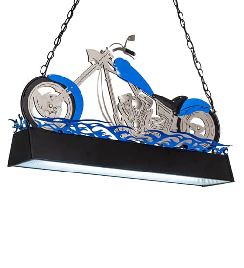 Motorcycle 2 Light 8" Wide Linear Pendant