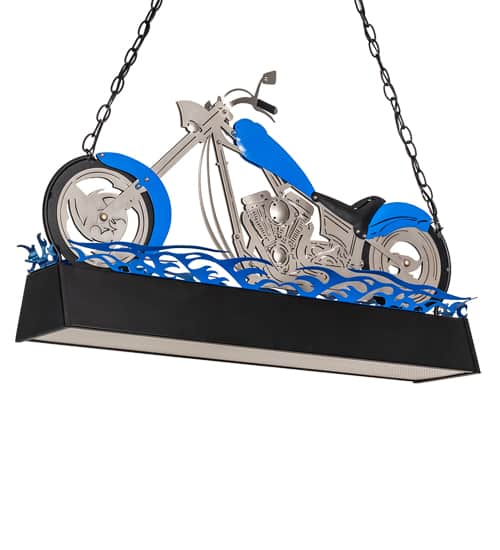 Motorcycle 2 Light 8" Wide Linear Pendant