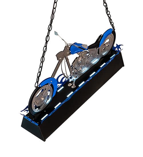 Motorcycle 2 Light 8" Wide Linear Pendant